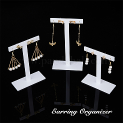 3 Stück 3 Größen Acryl-T-Bar-Ohrringständer&nbsp;EDIS-WH0029-35