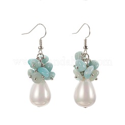 Set di gioielli di amazzonite naturale&nbsp;SJEW-JS00997-03