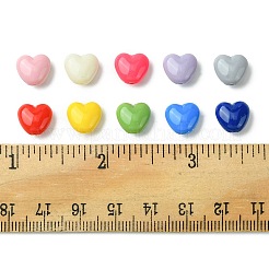 200pcs 10 Farben undurchsichtige Acrylperlen&nbsp;OACR-FS0001-44