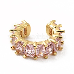 Boucles d'oreilles manchette tennis en zircone cubique&nbsp;EJEW-K093-09G-04