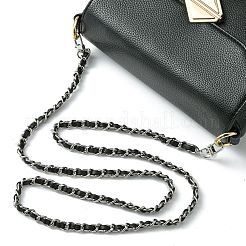 Chaîne en fer avec sangles de sac en cuir PU&nbsp;AJEW-BA00119-02