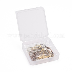 Ganci per orecchini in ottone 40pcs 5 colori per i disegni degli orecchini&nbsp;KK-LS0001-19