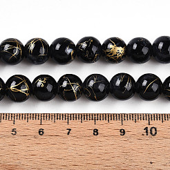 Backen Farbe Glasperlen Stränge&nbsp;DGLA-N003-10mm-B10