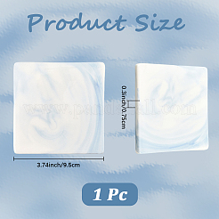 Tappetini in porcellana con sigillo in ceralacca con motivo marmo&nbsp;AJEW-WH20007-82A-01