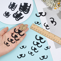 400 pièce 4 styles de bouche de poupée artisanale en feutre&nbsp;DIY-GF0013-63
