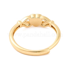 Bagues réglables en pierre naturelle mélangée&nbsp;RJEW-Q817-06G
