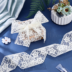 Ruban de dentelle à fleurs en maille de polyester brodé de 10 mètre&nbsp;OCOR-GF0005-41D