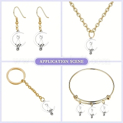 100 pièces pendentifs en alliage de style tibétain&nbsp;TIBE-YW0001-93