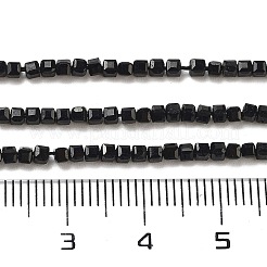 Natürliche schwarze Turmalin Perlen Stränge&nbsp;G-H042-B21-01