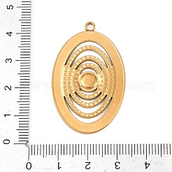 Cabochon-Fassungen für Anhänger aus Edelstahl 304&nbsp;LS-STAS-L313-07G