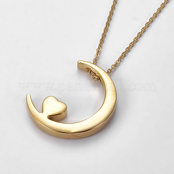 Colliers pendentifs en acier inoxydable 304&nbsp;NJEW-E141-34