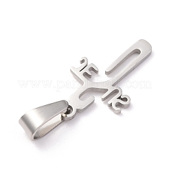 Pendentifs de Pâques en acier inoxydable 304 anti-ternissement&nbsp;STAS-Z018-14P