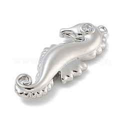 Placage de crémaillère en laiton micro pavé pendentifs en zircone cubique claire&nbsp;KK-G515-59P