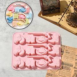 2 Stück Western-Cowboy-Silikonformen für Fondant&nbsp;ST-CJ0043-019