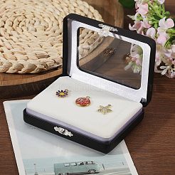 Boîtes de rangement en similicuir PU à motif diamant&nbsp;AJEW-WH0817-035