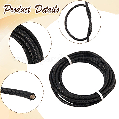 Geflochtenes Lederband mit Kern&nbsp;WL-CL0001-01A
