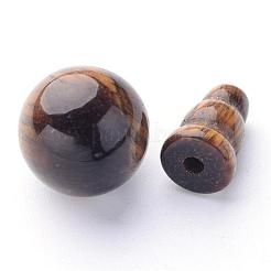 Natürlichen Tigerauge buddhistischen Perlen&nbsp;X-G-M011-01B