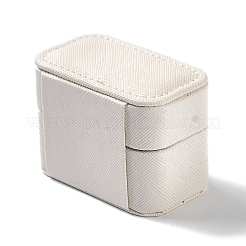 Rechteckige Aufbewahrungsboxen für Schmuckringe aus PU-Leder&nbsp;CON-K002-06D