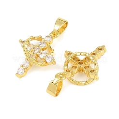 Pendentifs en zircone cubique clair en laiton&nbsp;KK-CBA6A75-55B-G