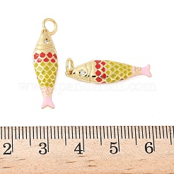Messing Emaille-Anhänger&nbsp;KK-B148-14G-06