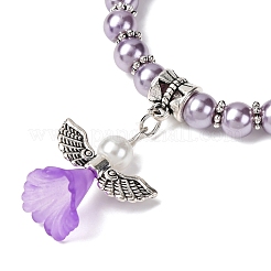 Schönen Hochzeitskleid Engel Armbänder für Kinder&nbsp;BJEW-JB00727-09