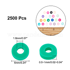 2500pcs 10 Farben handgemachte Fimo Perlenstränge&nbsp;CLAY-AR0001-24C