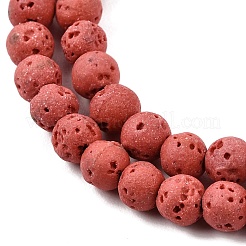 Fili di perline sintetiche di roccia lavica tinte&nbsp;GG-CBAAE19-06A-04