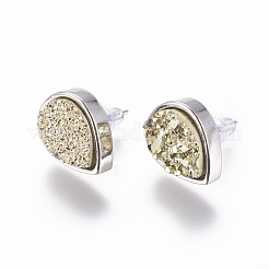 Clous d'oreilles en laiton&nbsp;EJEW-J098-GP