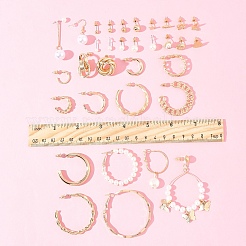 6Sets 6 Stile Legierung & Strass Ohrring-Sets für Frauen&nbsp;EJEW-FS0001-26