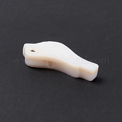 Natürlichen weißen Muschelperlen&nbsp;BSHE-G031-03