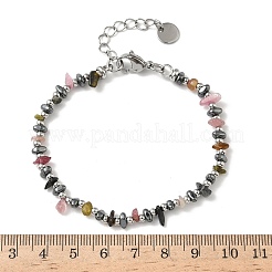 Armband aus natürlichen&nbsp;BJEW-Z148-02P-06