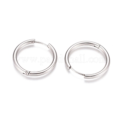 Boucles d'oreilles créoles en acier inoxydable 304 résistant au ternissement&nbsp;EJEW-G272-01-20mm-P