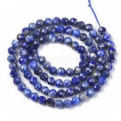 Natürlicher Lapislazuli Perlenstränge&nbsp;G-S361-4mm-006