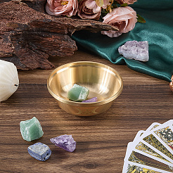 Ciotola per offerte in ottone per la meditazione sull'altare&nbsp;AJEW-WH20816-262B