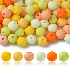 70 Stück gummierte Acrylperlen&nbsp;MACR-FS0001-71D