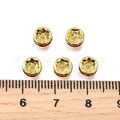 Messing Strass Zwischen perlen&nbsp;RB-A014-Z6mm-21G