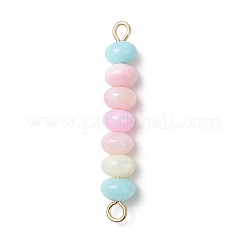 Macaron colorato con perline di conchiglia d'acqua dolce naturale&nbsp;PALLOY-JF03705-01