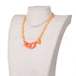 Colliers de chaîne de câble en plastique ABS personnalisés&nbsp;NJEW-JN03220