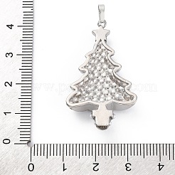 Crémaillère en laiton plaqué avec pendentifs en perles d'imitation ABS&nbsp;KK-Q010-07P