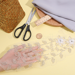 3D-Applikationen aus Viskose und Polyester mit Blumenmuster zum Aufnähen&nbsp;DIY-WH0308-361