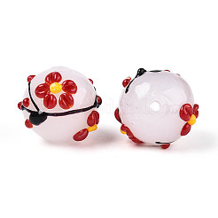 Perles en émail faites à la main&nbsp;X1-LAMP-T023-23K