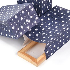 Sacs de bonbons en papier rectangle thème réveillon de noël&nbsp;CARB-G007-01B