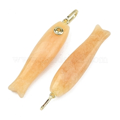 Natürliche Topas-Jade-Anhänger mit Schnitzereien&nbsp;GG-CBA8D06-01G-12