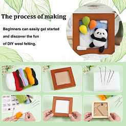 2 Set mit 2 Panda-Fotorahmen-Nadelfilz-Set für Anfänger&nbsp;DIY-OC0012-05