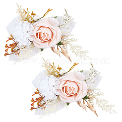 Ansteckblume aus künstlicher Seide&nbsp;AJEW-WH0766-59