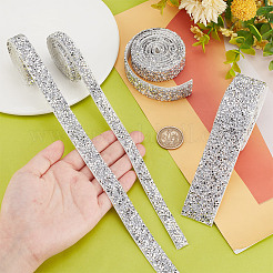 4 Meter 4 Arten Glitzerharz Hotfix Strass (Schmelzkleber auf der Rückseite)&nbsp;DIY-GO0001-99