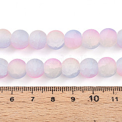 Perle di vetro crackle&nbsp;X1-GLAA-N009-10mm-04