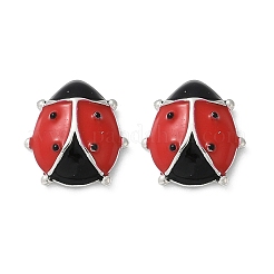 Boucles d'oreilles en laiton émaillé pour femme&nbsp;EJEW-A126-04P