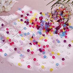 Cuentas acrílicas transparentes 800pcs 8 colores&nbsp;TACR-ME0001-03