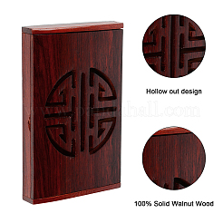 1 boîte de rangement en bois pour cartes de visite&nbsp;AJEW-GF0003-44